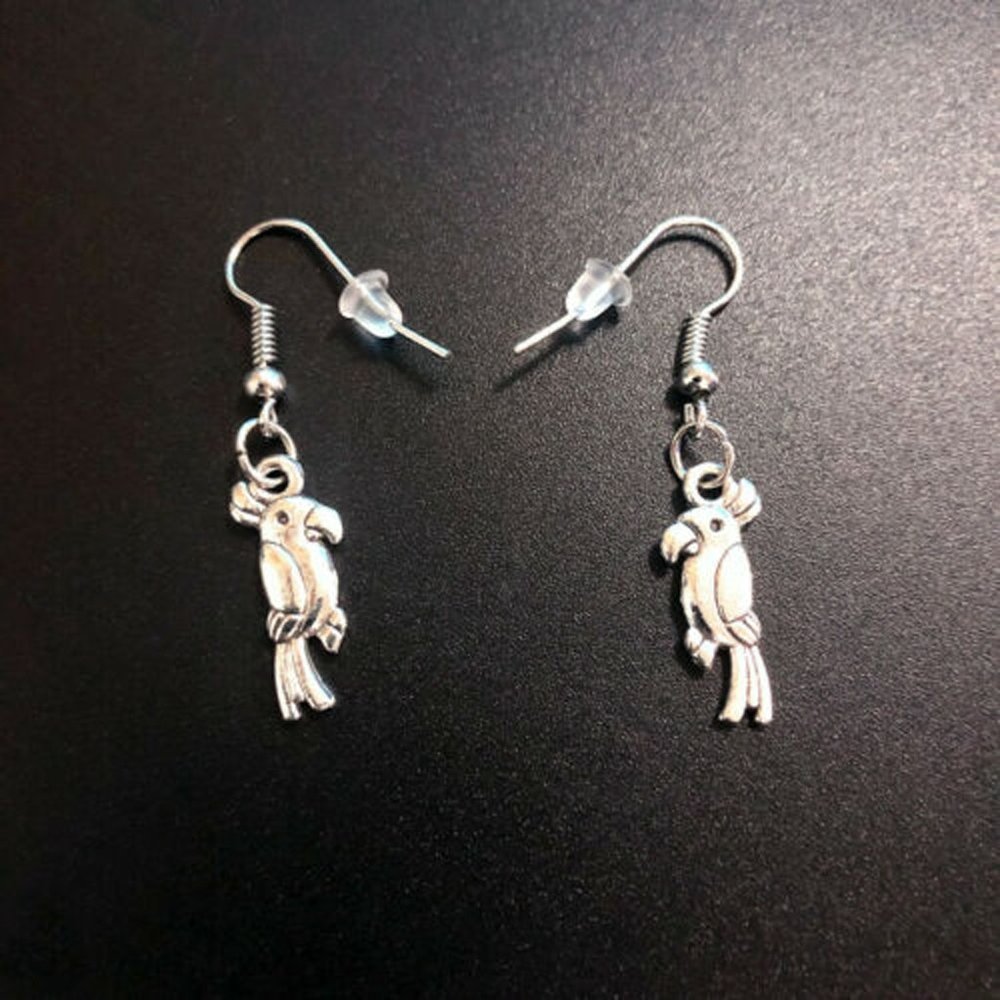 Parrot Silver Earrings